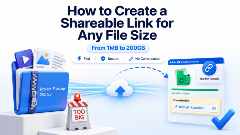 How to Create a Shareable Link for Any File Size