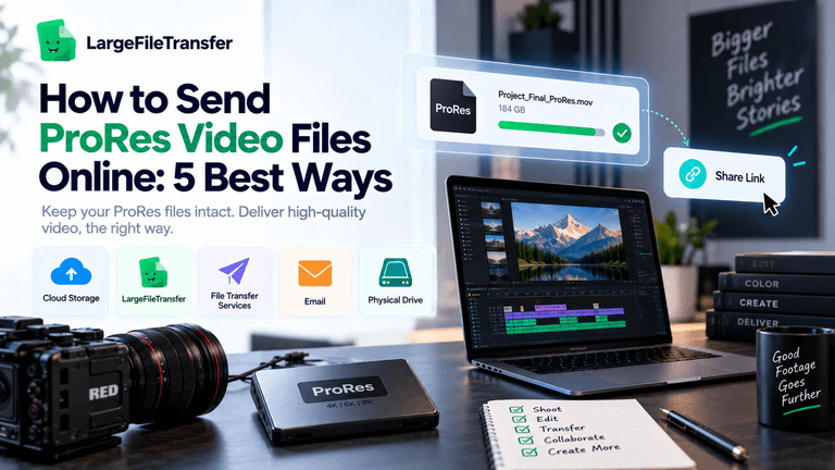 Send ProRes video files online without compression