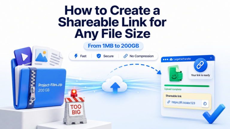 How to Create a Shareable Link for Any File Size