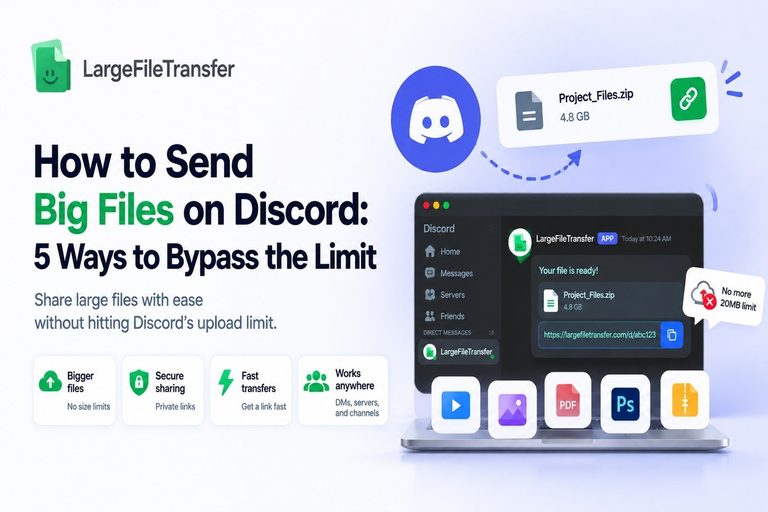 How to send large files through Discord