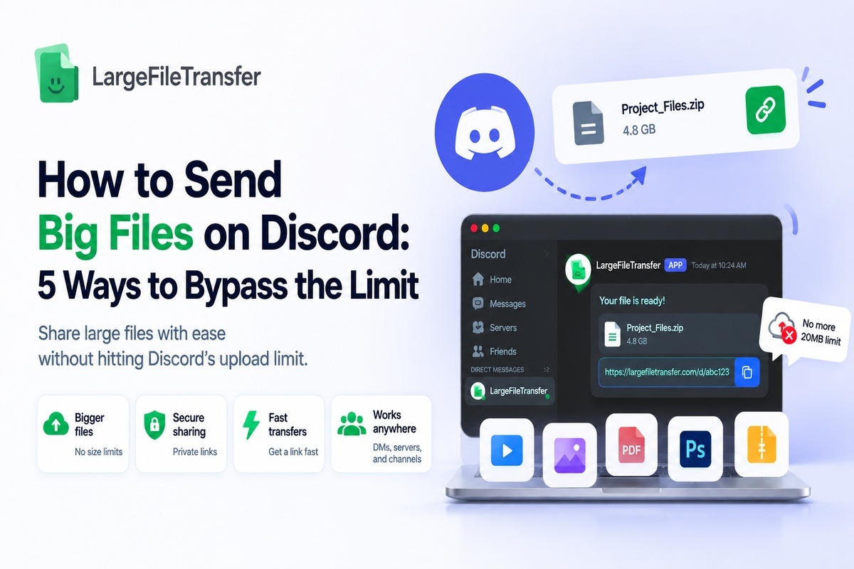How to send large files through Discord