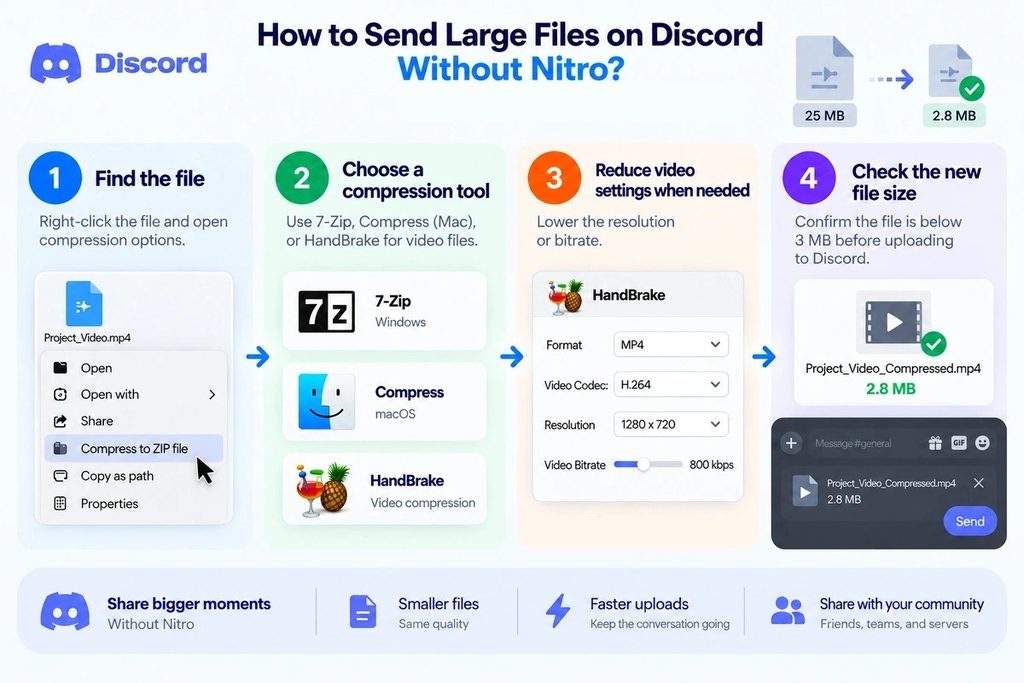 Send Large Files on Discord Without Nitro