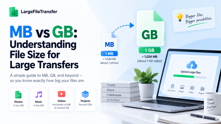 MB vs GB file size 