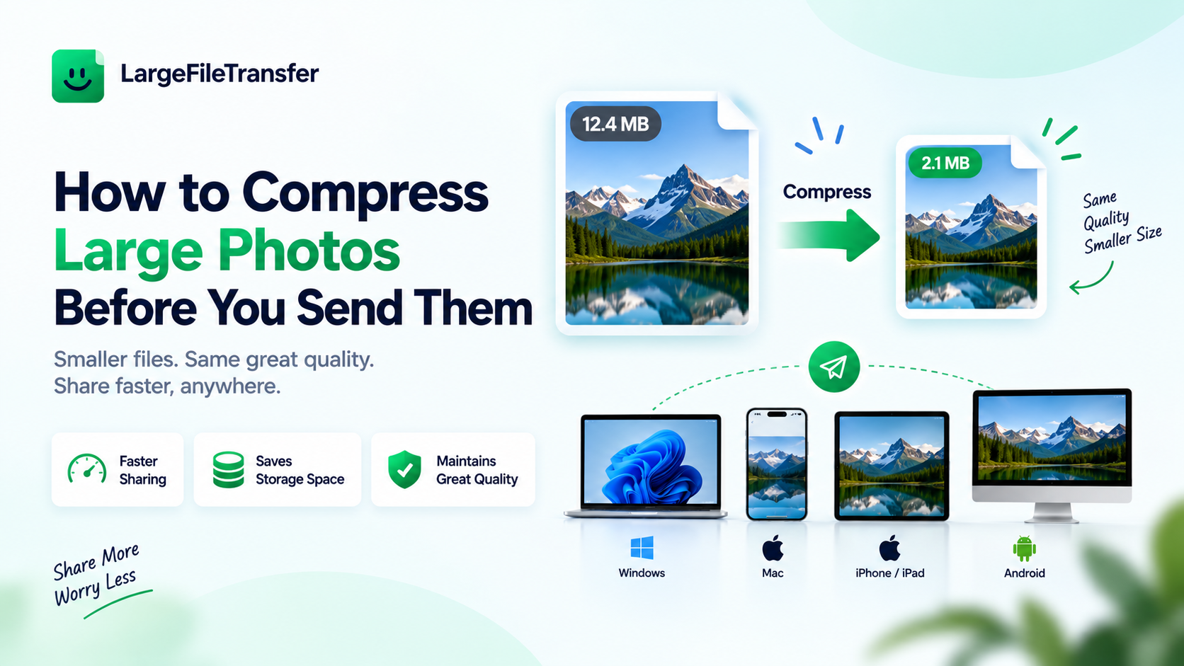 compress large photos before sending