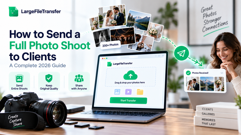 send full photo shoot to clients