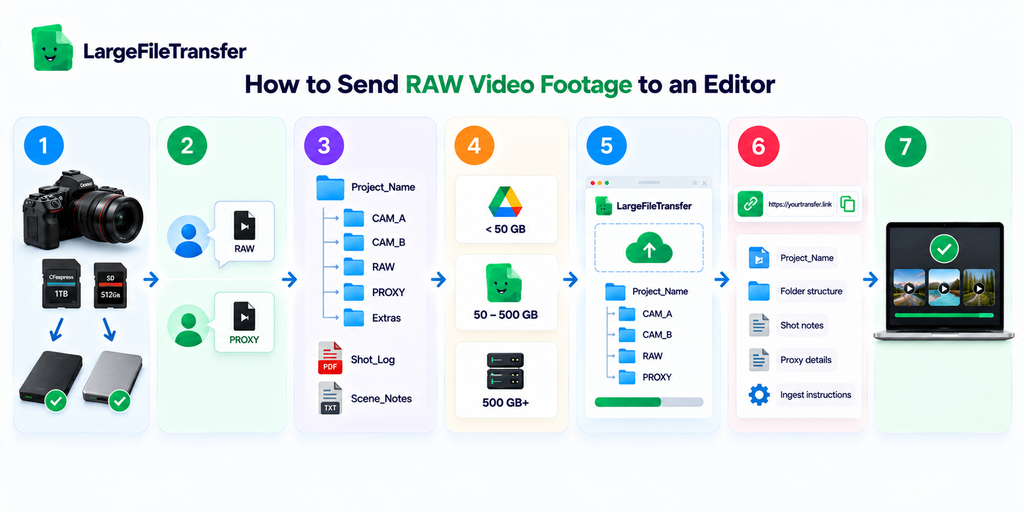 How to Send RAW Video Footage to an Editor?