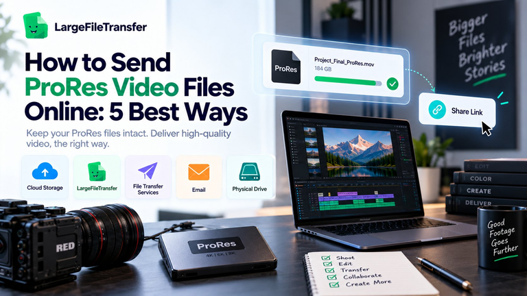 Send ProRes video files online without compression