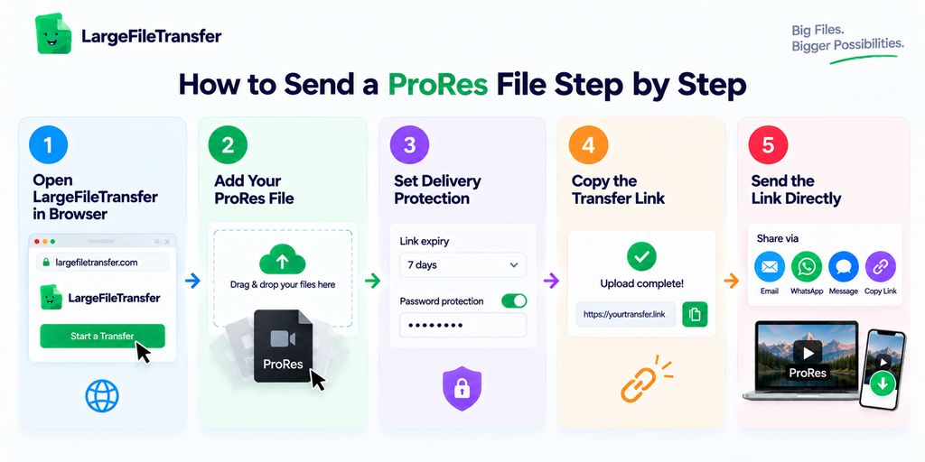 How to Send a ProRes File Step by Step