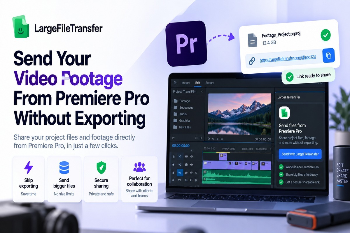 Send video footage from Premiere Pro without exporting